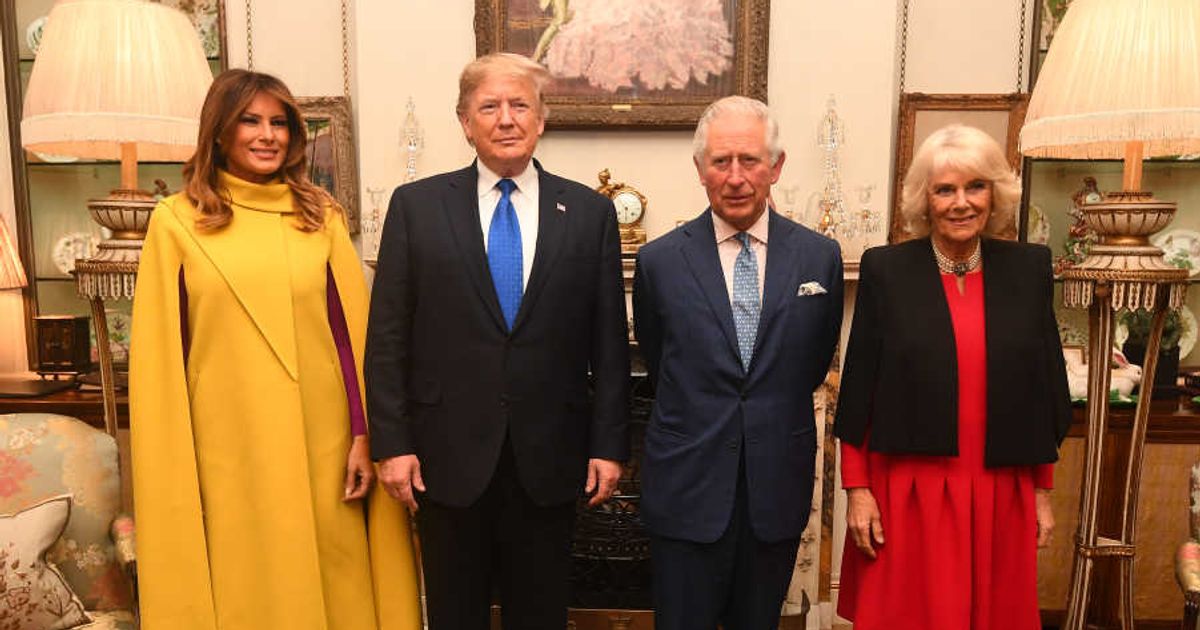 King Charles and Queen Camilla, US President Donald Trump and wife Melania at Clarence House on December 3, 2019, in London, England. (Cover Image Source: Getty Images | Victoria Jones)