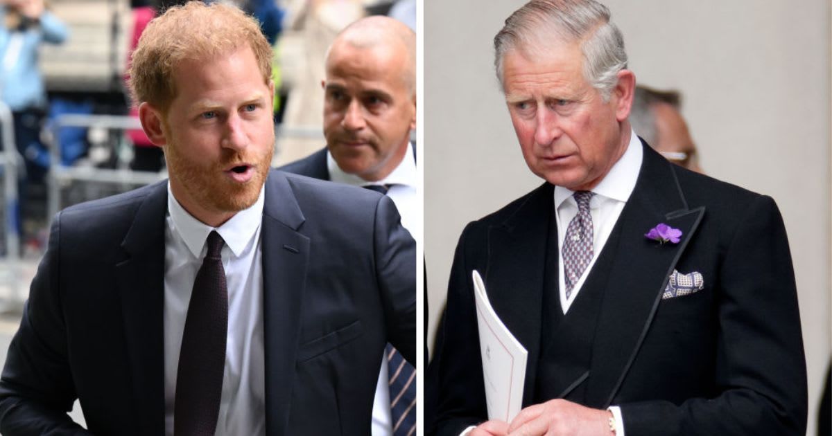(L) Prince Harry arrives to give evidence at the Mirror Group phone hacking trial; (R) King Charles attends a Service of Thanksgiving. Cover Image Source: Getty Images| (L) Karwai Tang/WireImage; (R) Max Mumby/Indigo