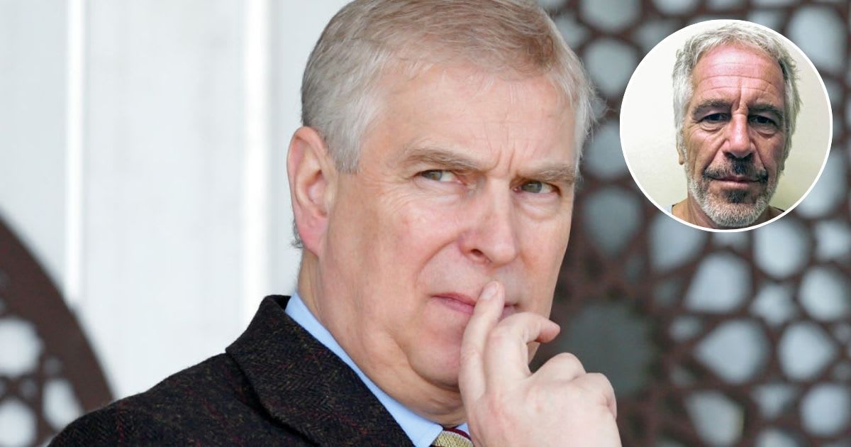 Prince Andrew attends the Royal Windsor Horse Show in 2017; (Inset) The mug shot of Jeffrey Epstein in 2019. Cover Image Source: Getty Images| Max Mumby/Indigo; (Inset) Kypros