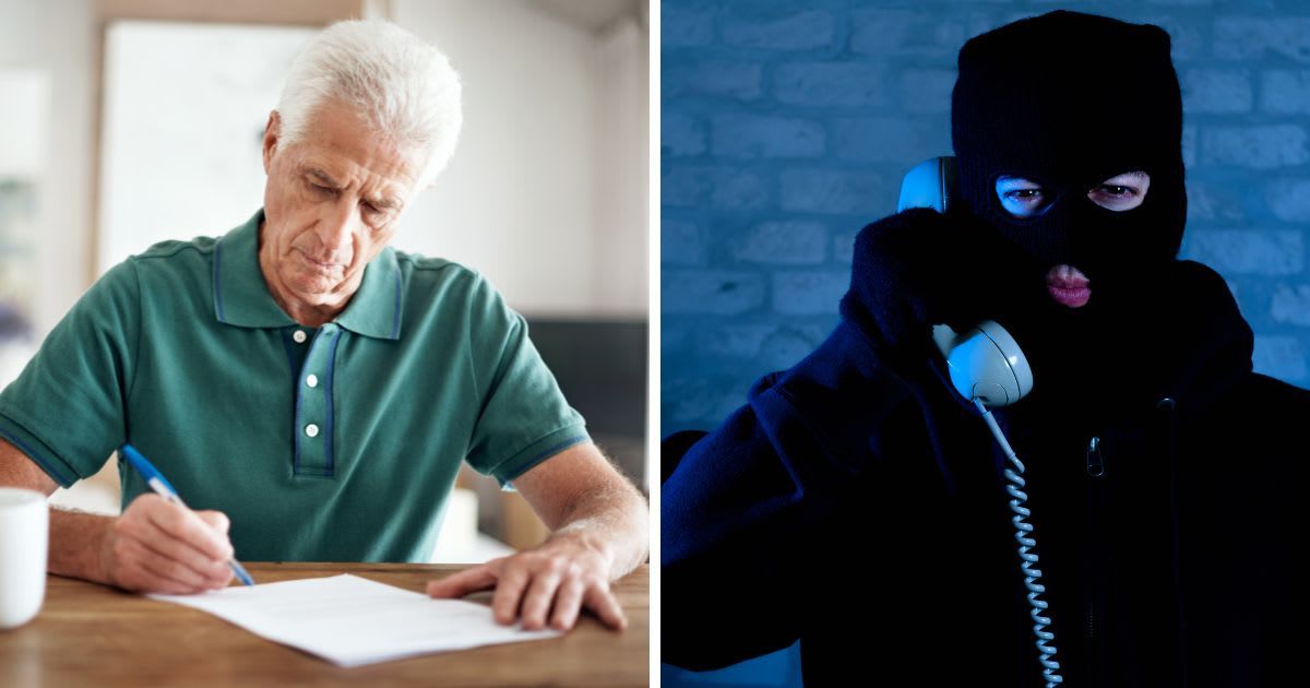 (L) Man writes plea, (R) A thief makes a phone call. (Representative Image Source: Getty Images | (L)shapecharge, (R) mikkelwilliam)