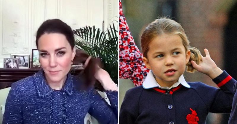 'Like Mother, Like Daughter': Princess Charlotte Adorably Twirls Her Hair Like Kate Middleton — Watch