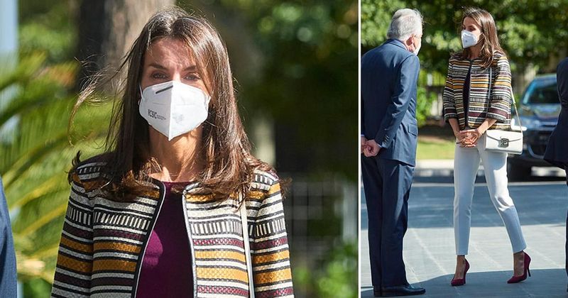 Queen Letizia Of Spain Wears One Of Her Favorite Jackets While Visiting Mutua Madrileña Foundation In Madrid — Photos