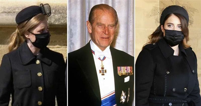 Princess Eugenie & Princess Beatrice Are Joined By Their Husbands At Prince Philip's Funeral — Photos