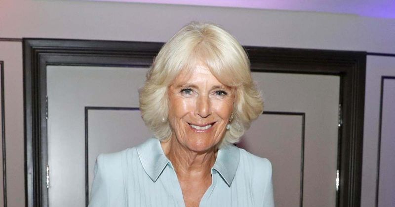 Camilla, Duchess Of Cornwall Wears A Green Dress While Visiting The Rifles After Taking Over Role From Prince Philip