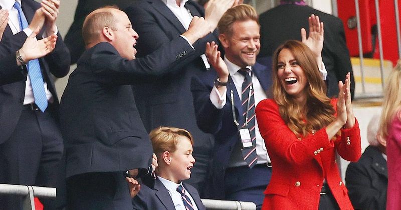 How Handsome! Prince George Wears A Suit & Tie To Attend Soccer Game With Prince William & Kate Middleton
