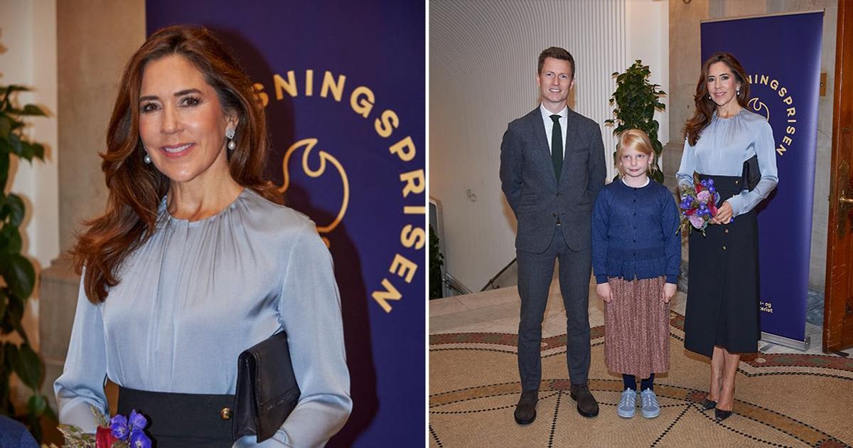 Crown Princess Mary Of Denmark Presents Awards To 'Inspiring, Engaging & Innovative Teachers' At Event — Pics