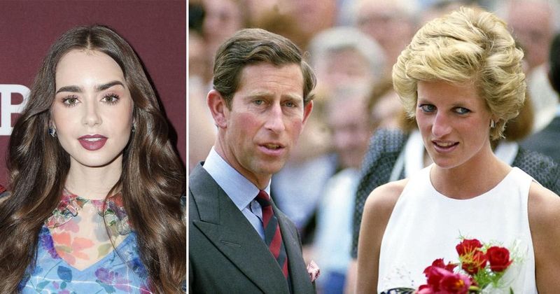 Actress Lily Collins Caused Chaos & Acted 'Naughty' When She Met Princess Diana & Prince Charles As A Toddler: See Photo!