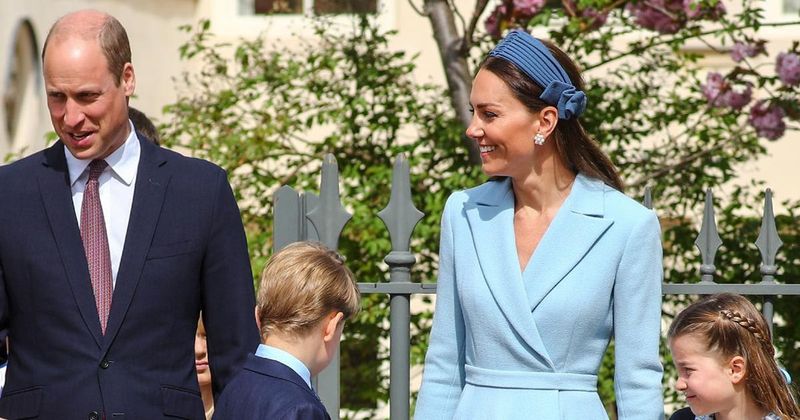 Prince William & Kate Middleton Bring Their 2 Eldest Kids To Easter Service — Photos!