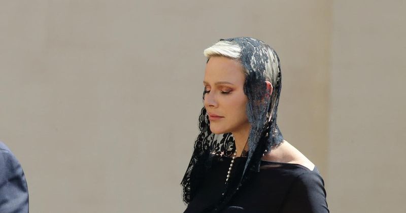 Princess Charlene Steps Out With Husband Prince Albert At Queen Elizabeth's Funeral After She Almost 'Died' From Mystery Illness  — Pics