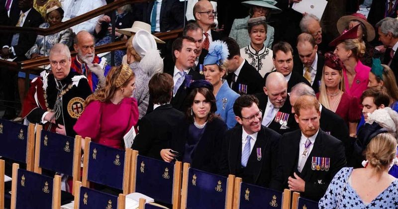 Prince Harry Looks Happy as He Arrives to King Charles' Coronation with Cousins Princess Beatrice and Princess Eugenie 
