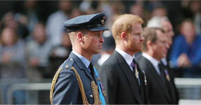 Prince William and Prince Harry 'Kept Their Distance' at Uncle Lord Robert Fellowes' Funeral as Feud Rages On