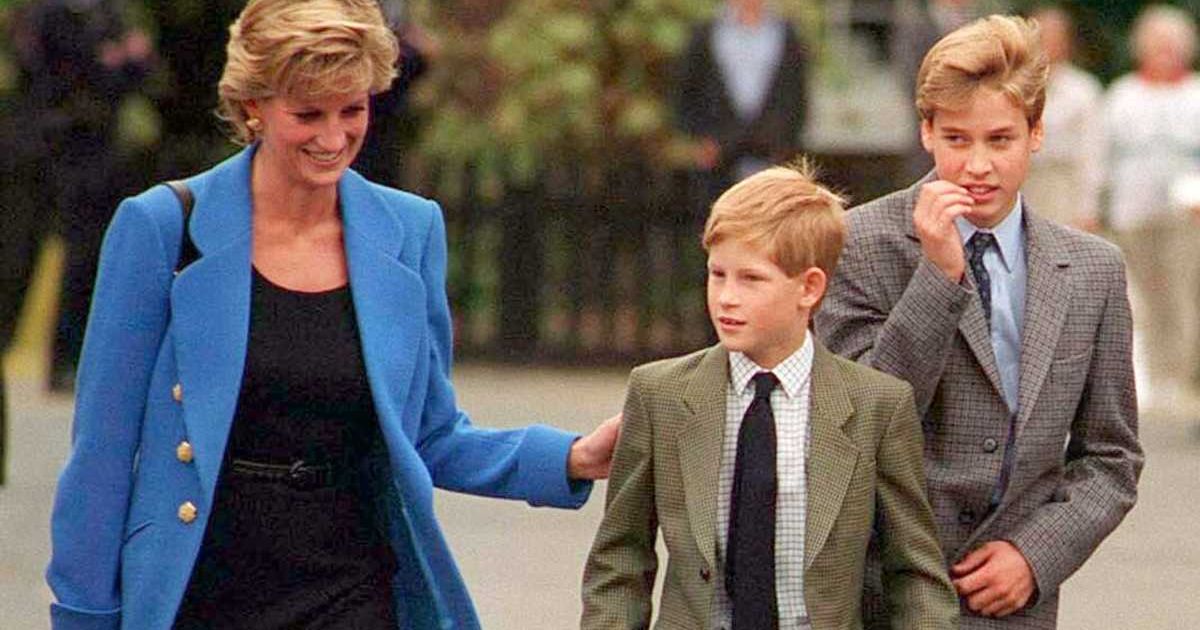 Prince William with Diana, Princess of Wales, and Prince Harry on the day he joined Eton in September 1995. (Cover Image Source: Getty Images | Anwar Hussein)