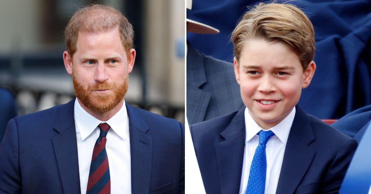 (L) Prince Harry smiling during an outing; (R) Prince George attends a military procession. Cover Image Source: Getty Images | (L)Max Mumby/Indigo; (R) Max Mumby/Indigo