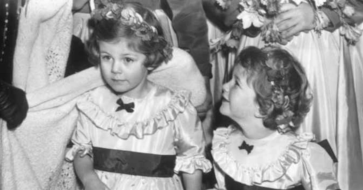 Baby Queen Camilla and sister Annabelle Shand at the wedding of Jeremy Cubitt and Diana du Cane. (Cover Image Source: Getty Images| William Vanderson/Fox Photos)
