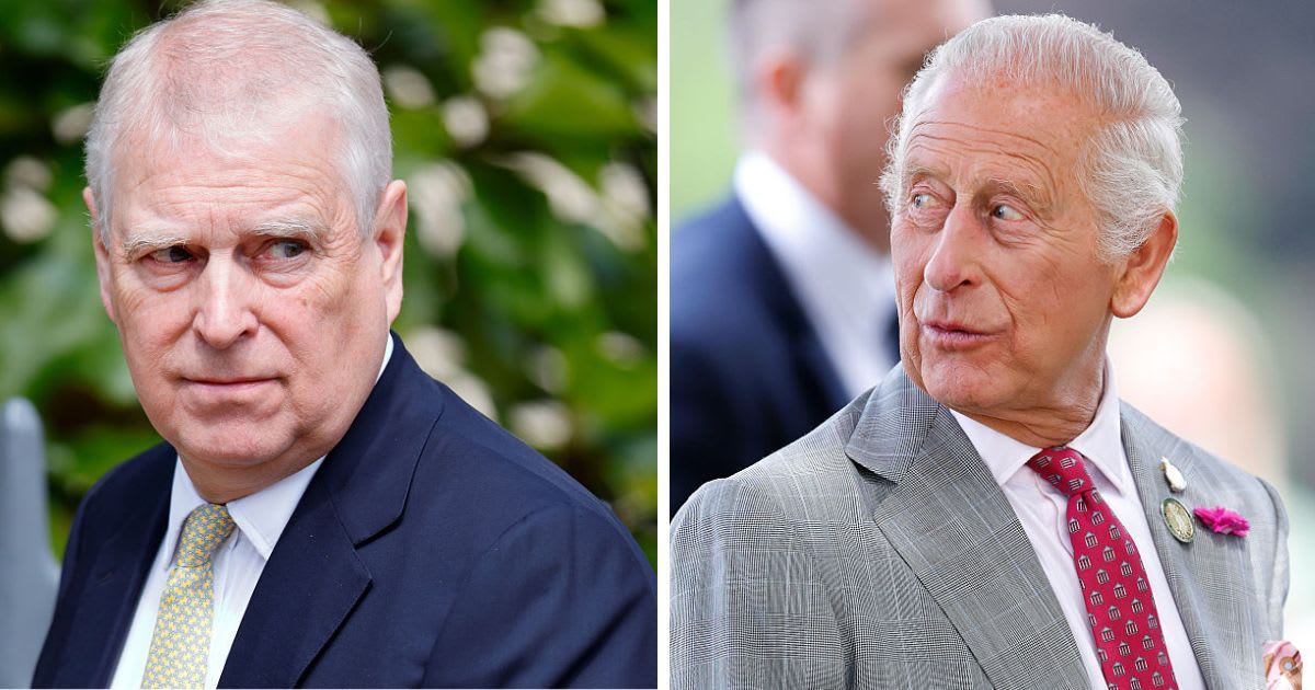 (L) Prince Andrew attends the traditional Easter Sunday Mattins Service; (R) King Charles visits the Sandringham Flower Show 2025. Cover Image Source: Getty Images| (L&R) Max Mumby/Indigo