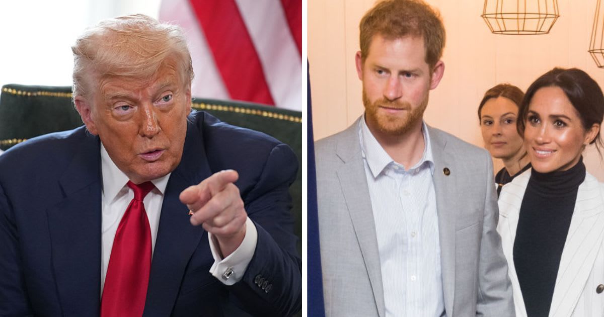 Royal Fans Think Donald Trump Took a Subtle Dig at Harry and Meghan During Recent UK Visit
