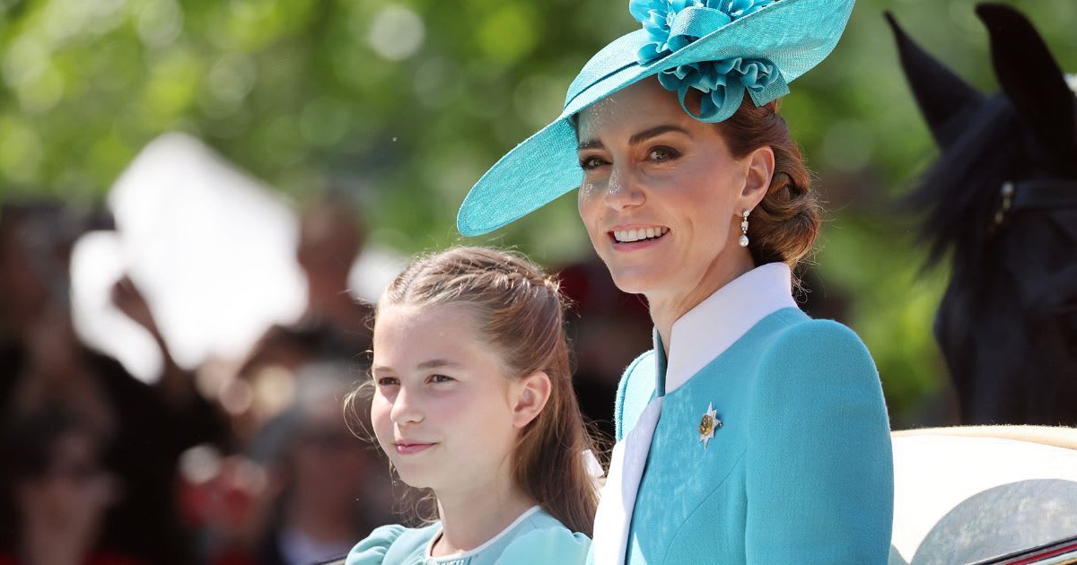Kate Middleton and Princess Charlotte during Trooping The Color 2025. (Cover Image Source: Getty Images | Neil Mockford)