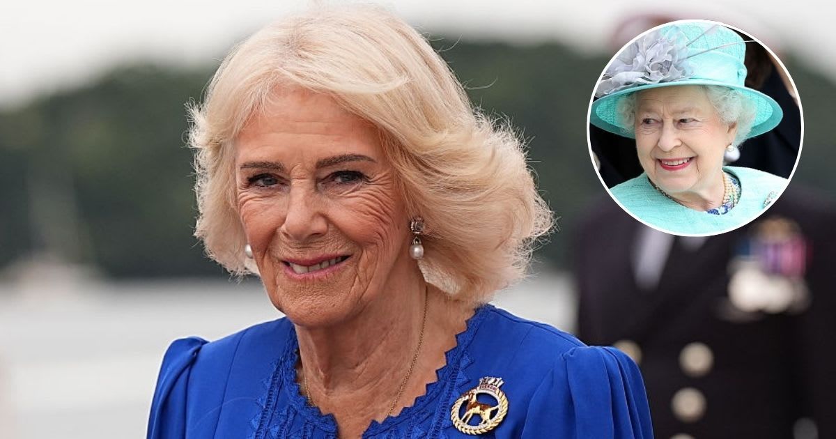 Queen Camilla during a visit to HMNB Devonport; (Inset) Queen Elizabeth during a Diamond Jubilee visit to Nottingham. Cover Image Source: Getty Images| Aaron Chown - WPA Pool; (Inset) Danny Martindale