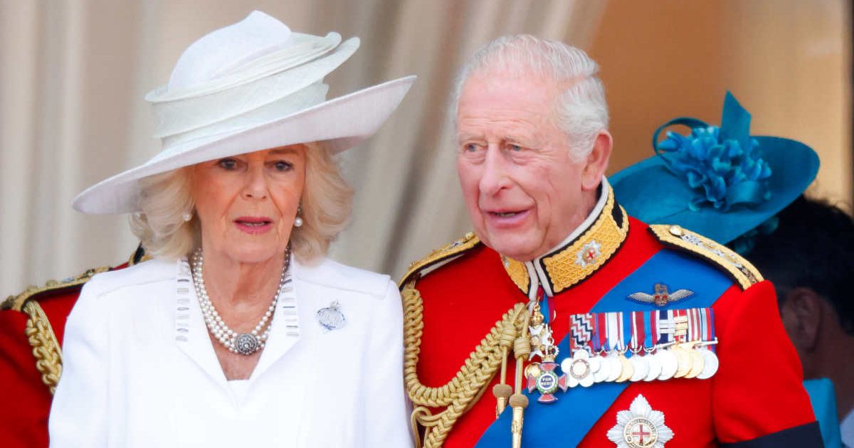 Queen Camilla and King Charles (wearing his Coldstream Guards uniform) watch an RAF flypast from the balcony of Buckingham Palace. (Cover Image Source: Getty Images | Max Mumby/Indigo)