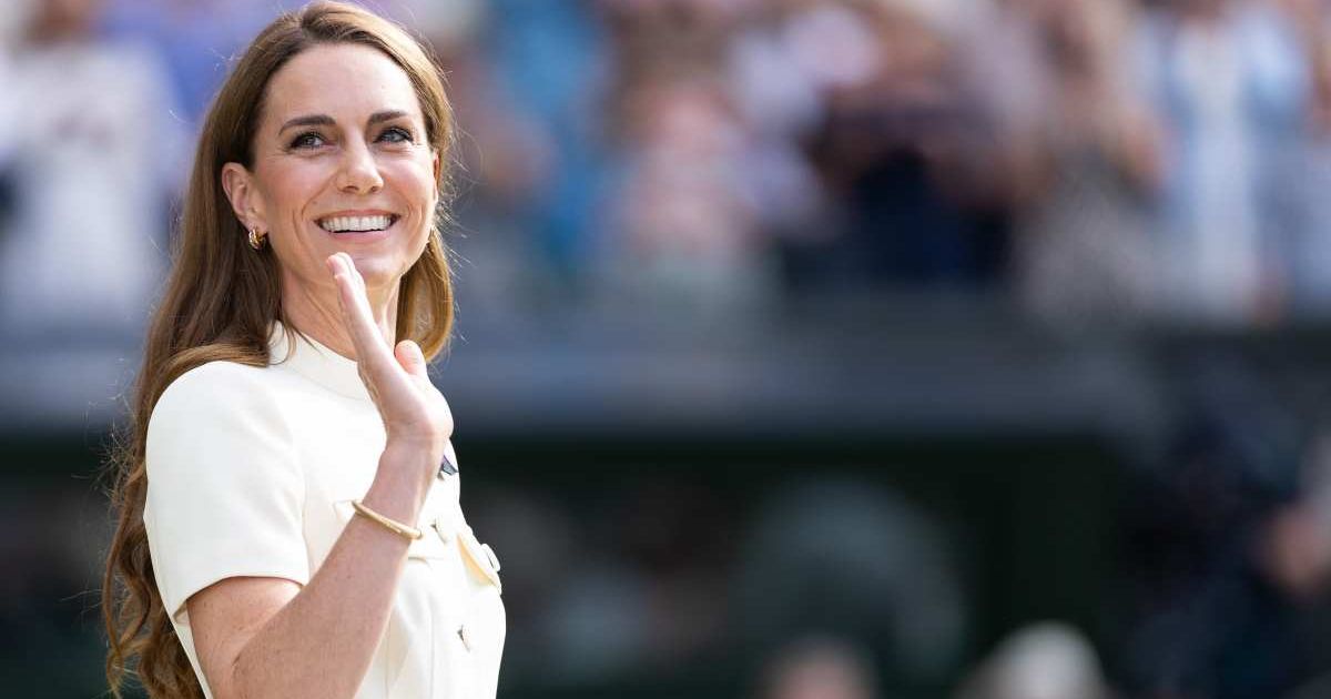 Catherine, Princess of Wales, during the trophy ceremony for the Women's Singles Final between Iga Swiatek of Poland and Amanda Anisimova of the USA. (Cover Image Source: Getty Images | Simon Bruty/Anychance)