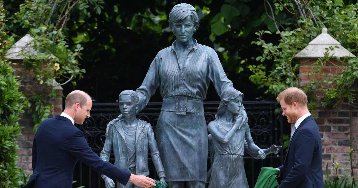 Prince William and Prince Harry unveil a statue they commissioned of their mother, Diana, Princess of Wales, in the Sunken Garden at Kensington Palace. (Cover Image Source: Getty Images | Dominic Lipinski - WPA Pool)