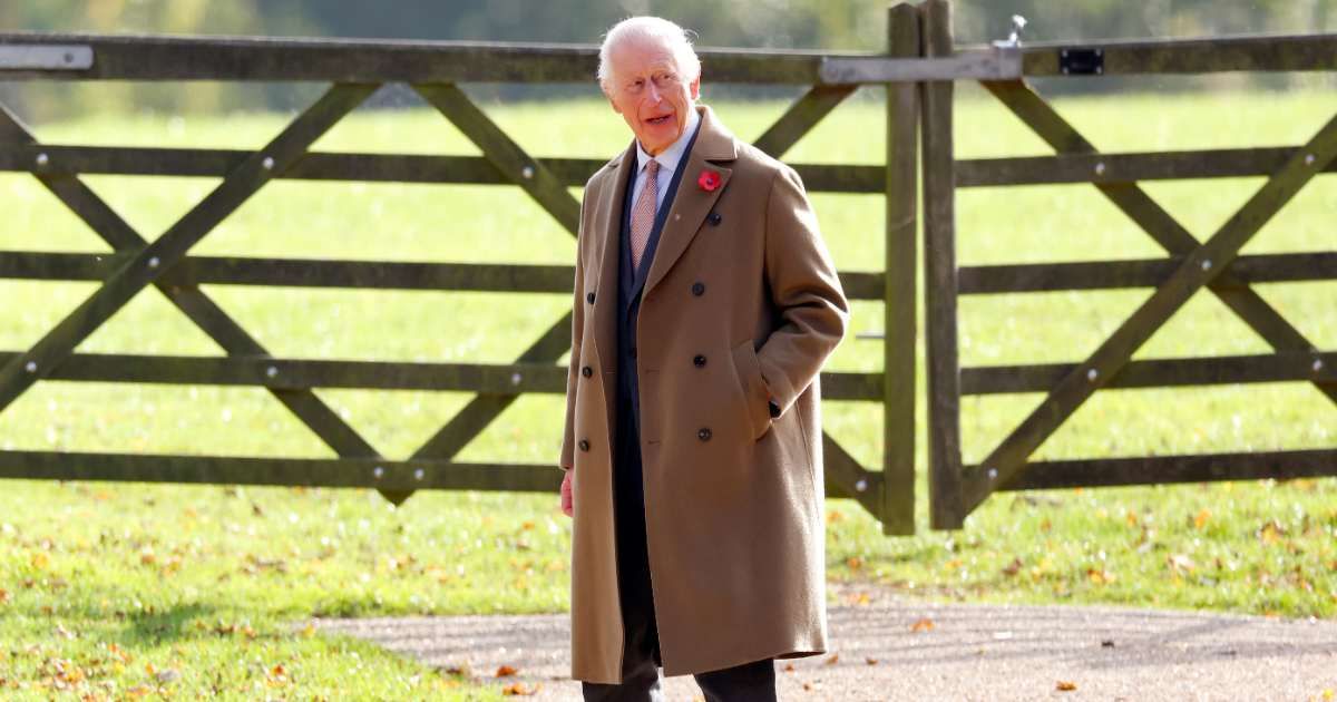 King Charles III departs after attending Sunday service at the Church of St Mary Magdalene on November 3, 2024, in Sandringham, England. (Cover Image Source: Getty Images | Max Mumby/Indigo)