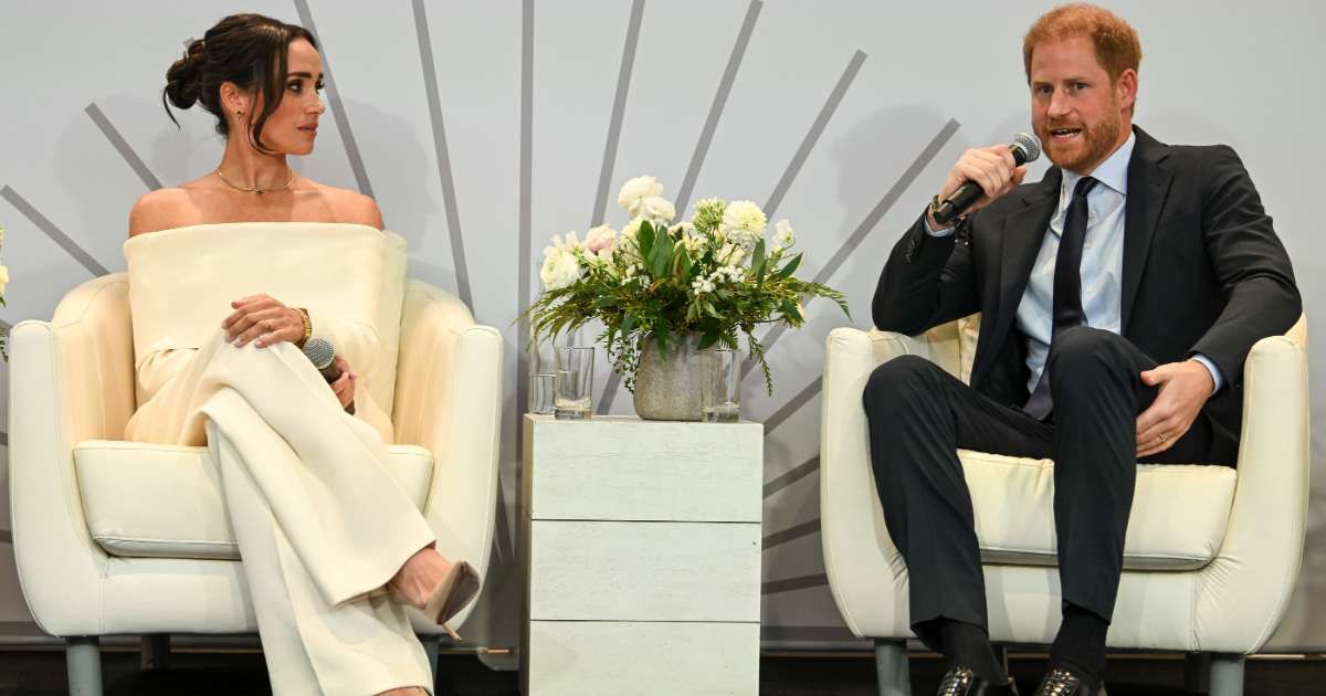 Meghan, Duchess of Sussex and Prince Harry, Duke of Sussex speak onstage at The Archewell Foundation Parents’ Summit at Hudson Yards on October 10, 2023 in New York City. (Cover Image Source: Getty Images | Bryan Bedder)