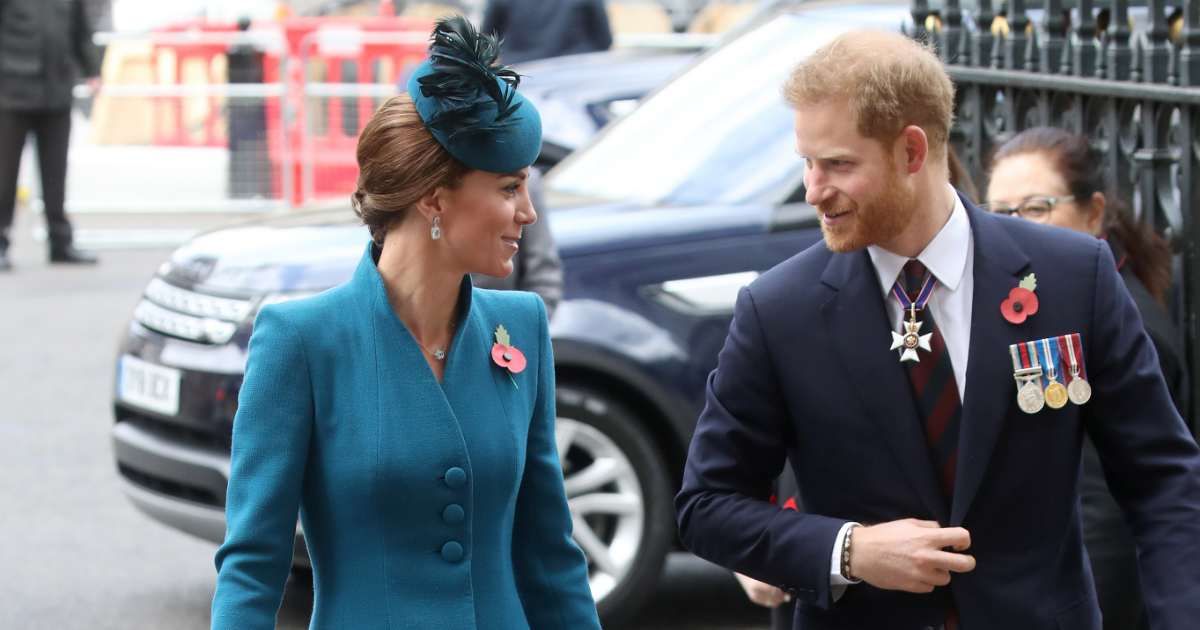 Catherine, Princess of Wales, and Prince Harry, Duke of Sussex, attend the ANZAC Day Service of Commemoration and Thanksgiving in 2019 in London, UK. (Cover Image Source: Getty Images | Chris Jackson)