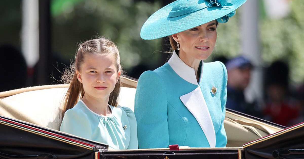 Kate Middleton and Princess Charlotte ride in the carriage during Trooping the Color, 2025. (Cover Image Source: Getty Images |Neil Mockford)
