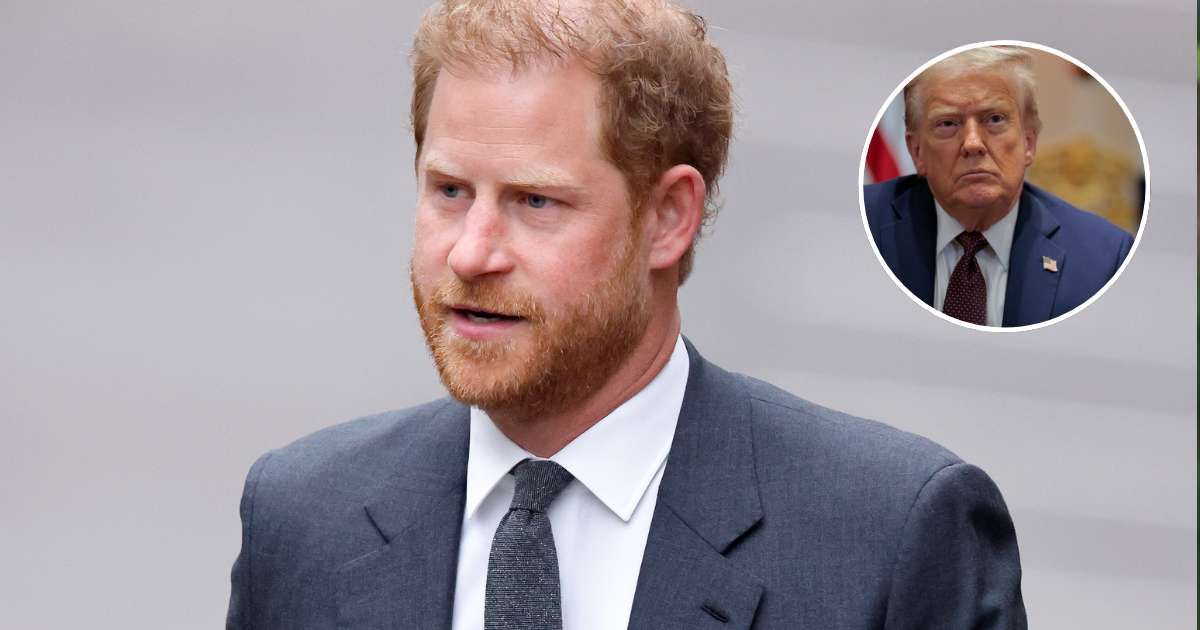 Prince Harry arrives at the Royal Courts of Justice in London; (Inset) U.S. President Donald Trump attends a cabinet meeting in the White House. Cover Image Source: Getty Images | Max Mumby; (Inset) Chip Somodevilla