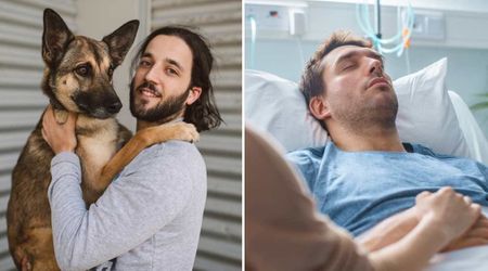 Husband left heartfelt final words for his soul dog before passing away from cancer — a goodbye his wife is now sharing