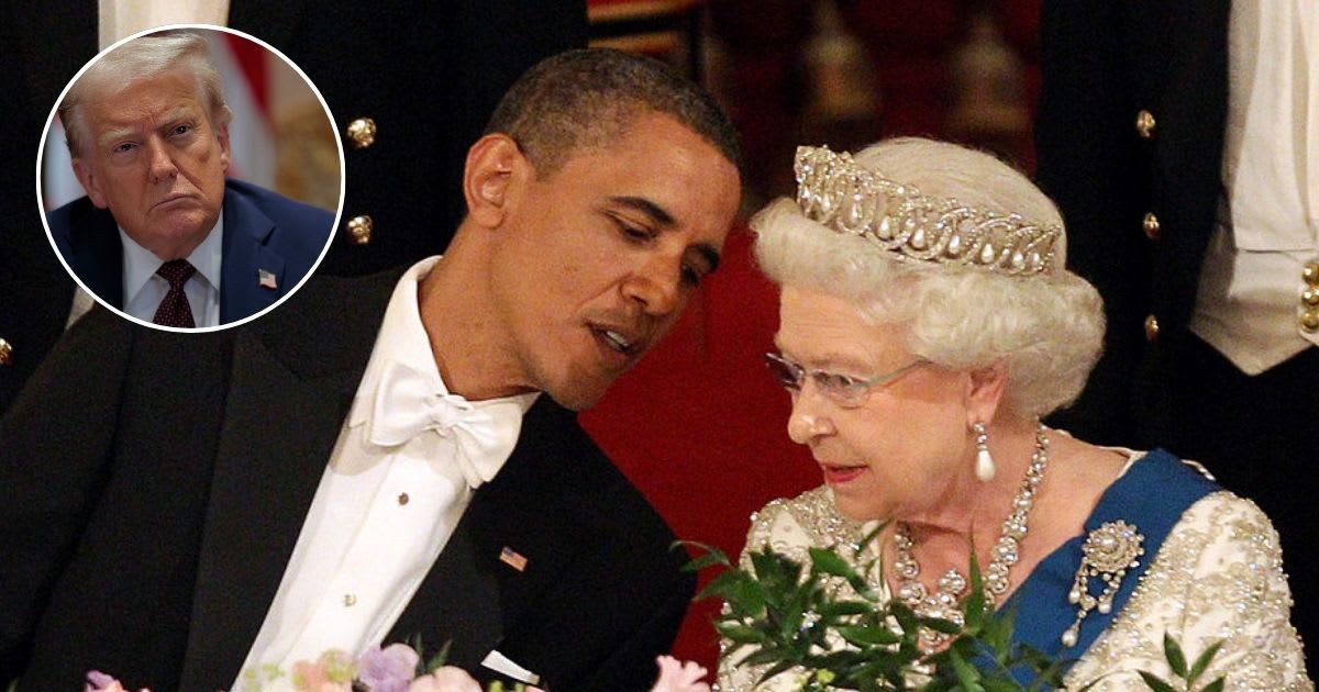 Queen Elizabeth and Barack Obama during a state banquet at Buckingham Palace; (Inset) Donald Trump in the Cabinet Room of the White House. Cover Image Source: Getty Images | Rota/Anwar Hussein; (Inset) Chip Somodevilla