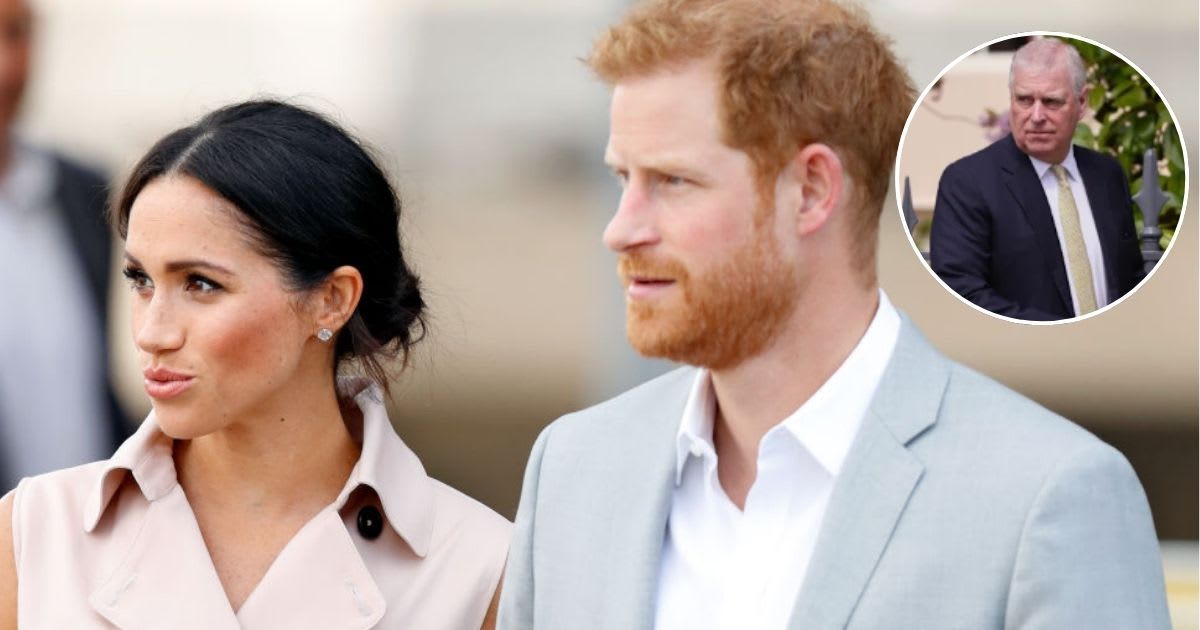 Prince Harry and Meghan Markle visit The Nelson Mandela Centenary Exhibition; (Inset) Prince Andrew attends the traditional Easter Sunday Mattins Service. Cover Image Source+Inset: Getty Images| Max Mumby/Indigo