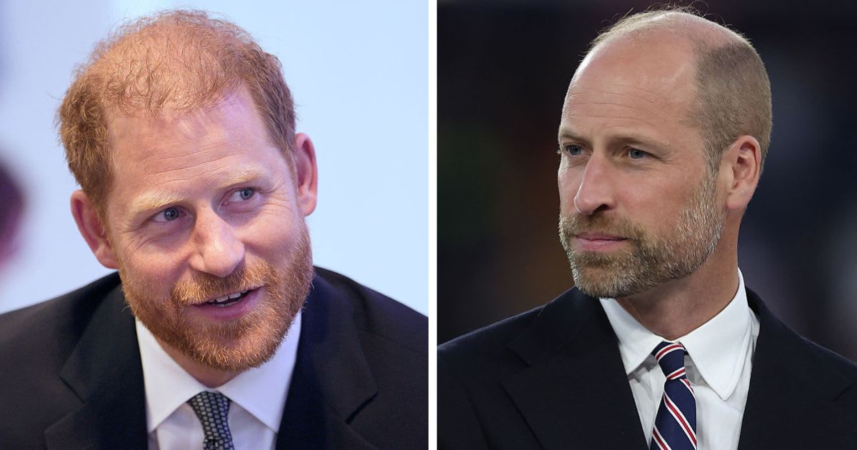 (L) Prince Harry attends the WellChild Awards in London, 2025; (R) Prince William during the UEFA Women's EURO 2025 Final match. Cover Image Source: Getty Images | (L) Aaron Chown - Pool; (R) Catherine Ivill - AMA