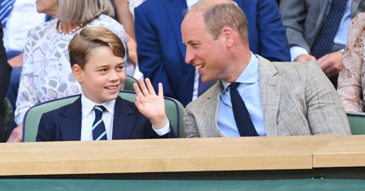 Prince George of Cambridge and Prince William, Duke of Cambridge, attend The Wimbledon Men's Singles Final at the All England Lawn Tennis and Croquet Club. (Cover Image Source: Getty Images | Karwai Tang)