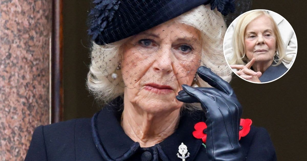 Queen Camilla attends the National Service of Remembrance; (Inset) The Duchess of Kent attends day 11 of Wimbledon 2017. Cover Image Source: Getty Images | Max Mumby/Indigo; (Inset)  Karwai Tang/WireImage