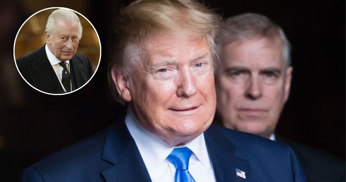 Donald Trump and Prince Andrew visit Westminster Abbey on June 03, 2019; (Inset) King Charles arrives for the Requiem Mass service for the Duchess of Kent. Cover Image Source: Getty Images | Samir Hussein/WireImage; (Inset) Aaron Chown - Pool