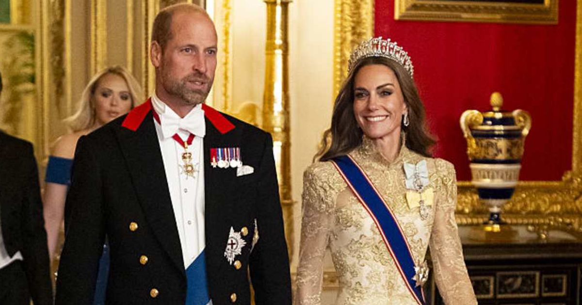 Prince William and Kate Middleton arrive for the State Banquet for Donald Trump. (Cover Image Source: Getty Images| Aaron Chown-WPA Pool)