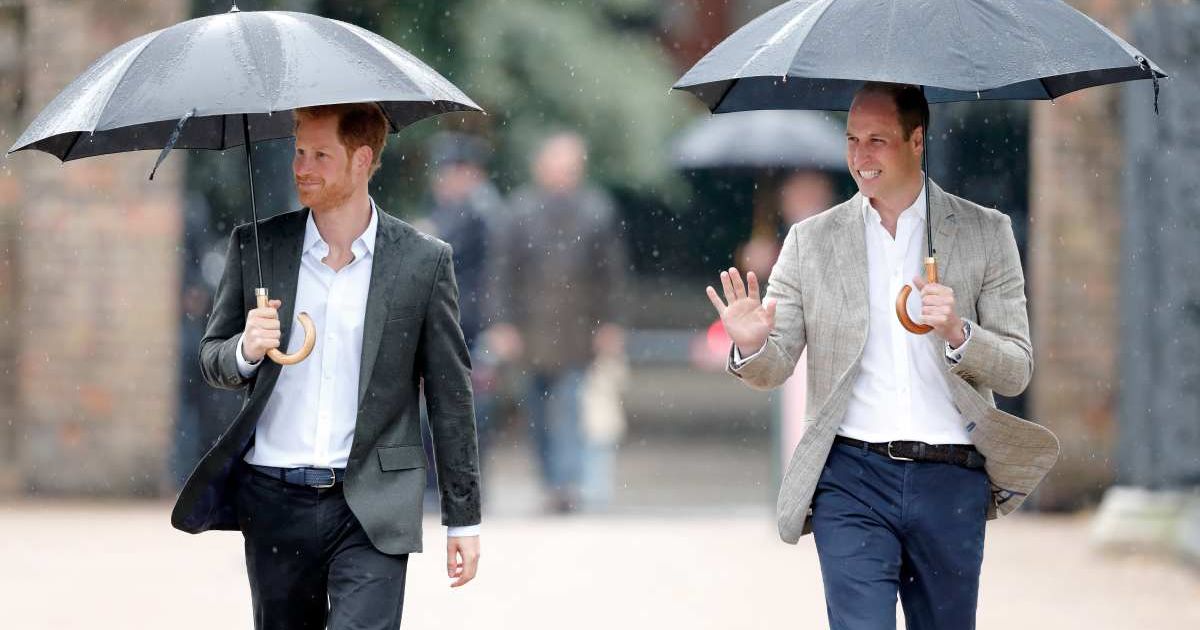 Prince Harry and Prince William arrive to view tributes to Diana, Princess of Wales, left at the gates of Kensington Palace after visiting the Sunken Garden. (Cover Image Source: Getty Images | Max Mumby/ Indigo)