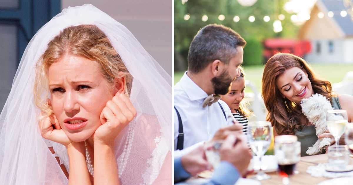 (L) An angry bride. (R) A wedding event with kids and pet dog. (Representative Cover Image Source: Getty Images | (L) Corbis/ VCG, (R) Halfpoint)