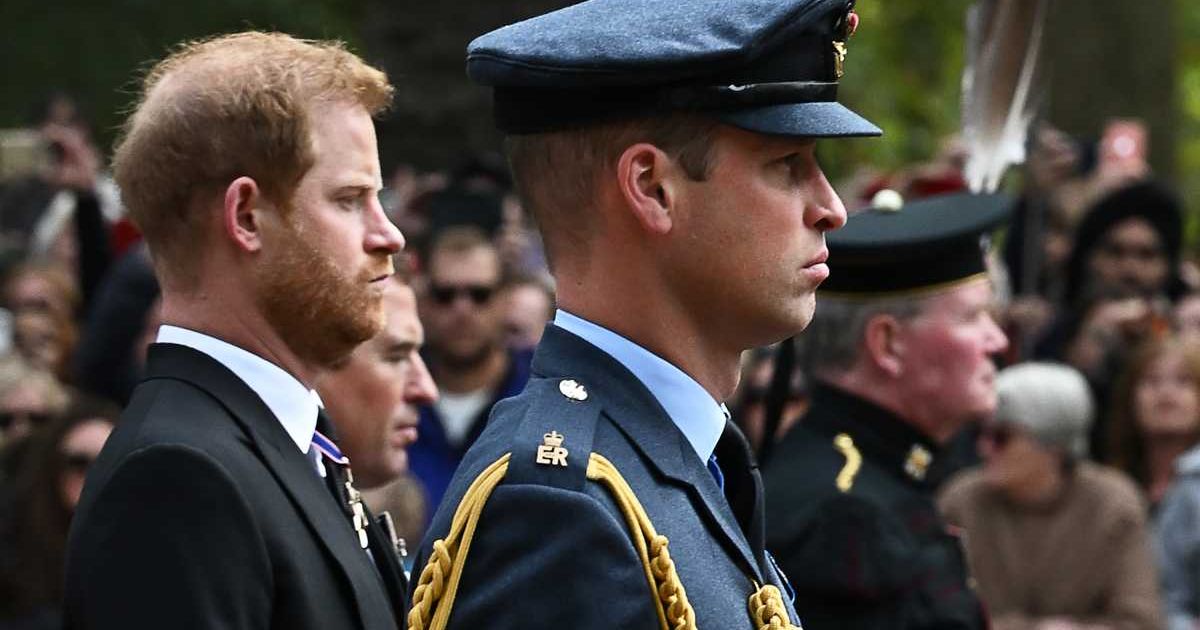 Prince William, Prince of Wales, and Prince Harry, Duke of Sussex, follow the coffin of Queen Elizabeth II. (Cover Image Source: Getty Images | Paul Ellis - WPA Pool)
