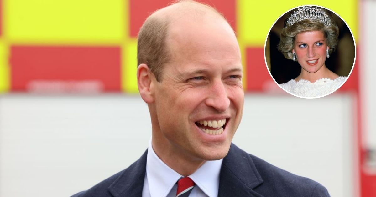 Prince William during an official visit to RAF Valley; (Inset) Princess Diana during a visit to the British Embassy. Cover Image Source: Getty Images| Chris Jackson; (Inset) Tim Graham Photo Library