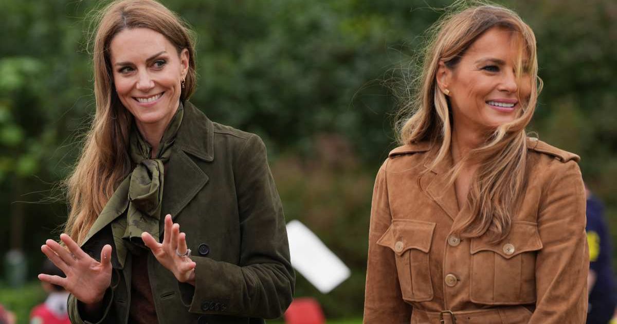 Catherine, Princess of Wales, and First Lady Melania Trump meet members of the Scouts' Squirrels programme in Frogmore Gardens. (Cover Image Source: Getty Images | Yui Mik)