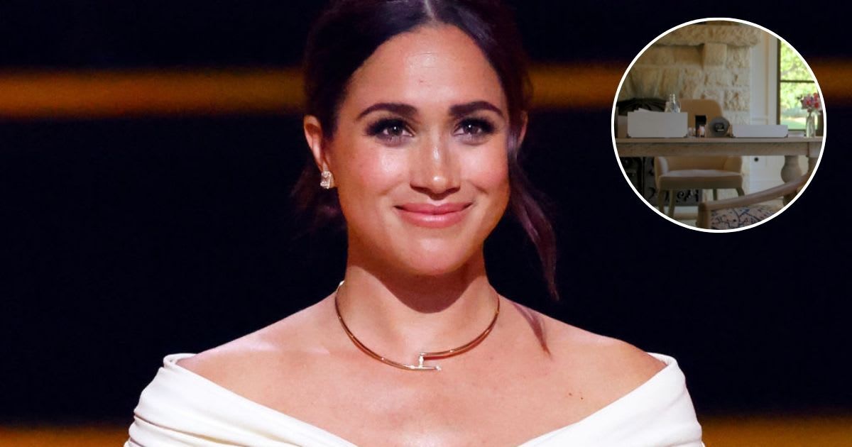 Meghan Markle during the Opening Ceremony of the Invictus Games; (Inset) Meghan Markle's home room in Montecito. Cover Image Source: Getty Images | Max Mumby/Indigo; (Inset) Netflix| Harry & Meghan