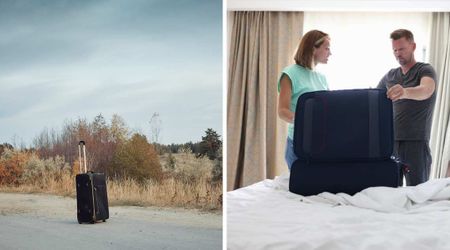 Couple noticed abandoned suitcase mysteriously ‘moving’ by itself on the highway – what they discovered inside left them in