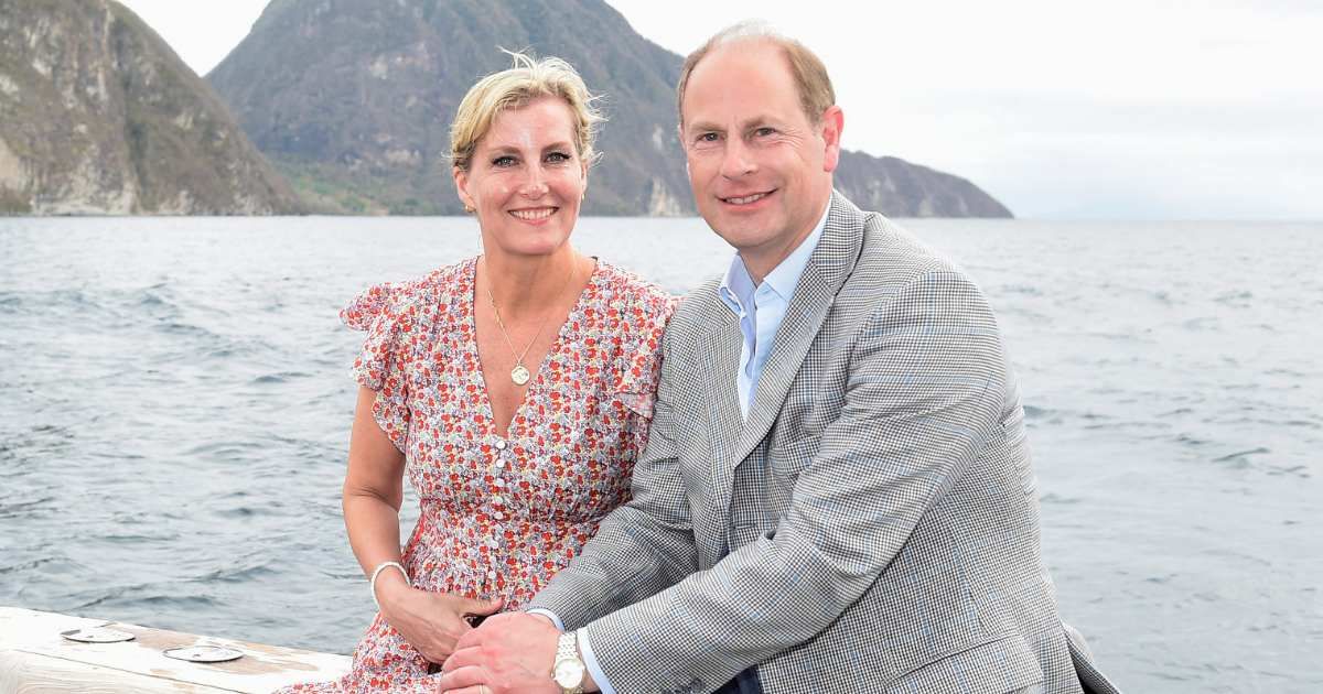 Duchess Sophie and Prince Edward depart Soufriere by boat on April 27, 2022, in Saint Lucia. (Cover Image Source: Getty Images | Stuart C. Wilson - Pool)