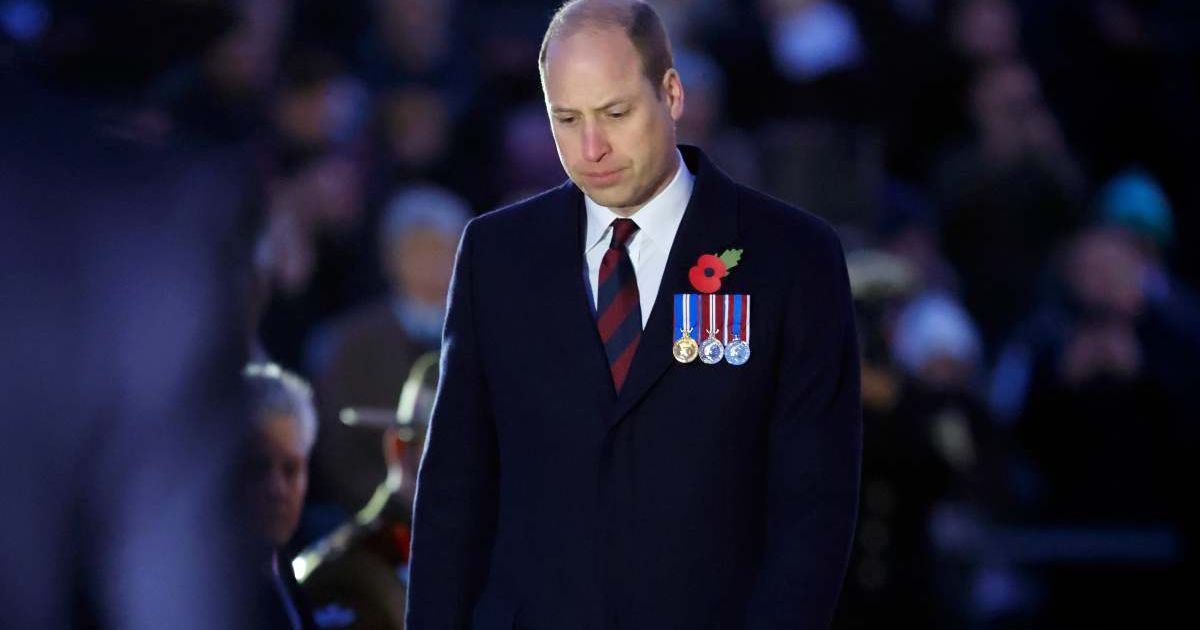 Prince William, Prince of Wales, wearing the regimental tie of the Household Division, a remembrance poppy, and his medals. (Cover Image Source: Getty Images | Max Mumby/Indigo)