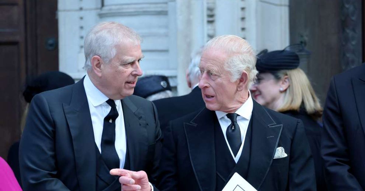 Prince Andrew, Duke of York, and King Charles III attend the Funeral of the Duchess of Kent at Westminster Cathedral. (Cover Image Source: Getty Images | Chris Jackson)