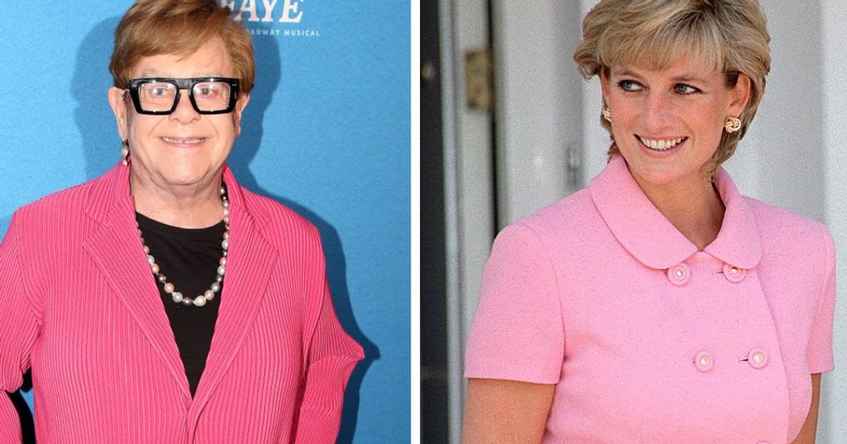 (L) Elton John at The Palace Theatre in 2024; (R) Princess Diana during an outing in Argentina. Cover Image Source: Getty Images | (L) Bruce Glikas; (R) Tim Graham Photo Library