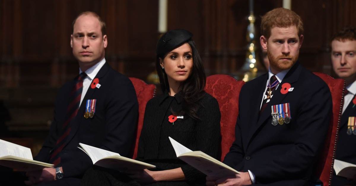Prince William, Meghan Markle, and Prince Harry attend an Anzac Day service at Westminster Abbey. (Cover Image Source: Getty Images | Eddie Mulholland)